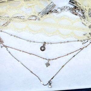 Nasty Gal layered lace choker necklace